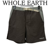 画像1: WHOLE EARTH　ホールアース　メンズ　ツィードハーフパンツ　ダークブラウン　L