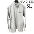 画像1: HANG TEN　メンズ　大きいサイズ　裏起毛　ハーフジップ　長袖トレーナー　5L　ベージュ (1)