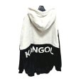 画像2: KANGOL 大きいサイズ メンズ ジャケット  フリースジャケット フード付き 白 黒 5L (2)