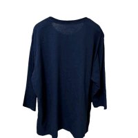 画像2: BACK POINT　メンズ　大きいサイズ　7分袖　Tシャツ　ネイビー　5L　ポケット付き