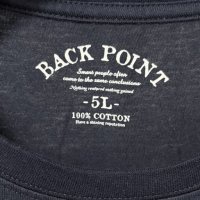 画像3: BACK POINT　メンズ　大きいサイズ　7分袖　Tシャツ　ネイビー　5L　ポケット付き