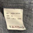 画像7: DANIEL DODD　メンズ　シャツ　半袖　ボタンダウンシャツ　リネンシャツ　 ブルー　4L (7)