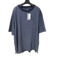 画像1: SARTORIA BELLINI 　メンズ　半袖　 Tシャツ   鹿の子素材　大きいサイズ　デオドラント加工　ネイビー　4L (1)