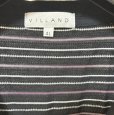 画像3: VILAND　メンズ　Tシャツ　半袖　鹿の子　Vネック　パープル　ボーダー　4L　大きいサイズ (3)