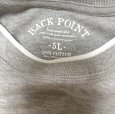画像3: BACK POINT　メンズ　大きいサイズ　Tシャツ　半袖　鹿の子　グレー　5L　 (3)