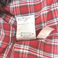 画像7: AIGLE　メンズ　ボタンダウンシャツ　カジュアルシャツ　長袖　レッド　タータンチェック　M　 (7)