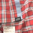 画像8: AIGLE　メンズ　ボタンダウンシャツ　カジュアルシャツ　長袖　レッド　タータンチェック　M　 (8)