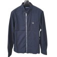 画像1: FRED PERRY　フレッドペリー　メンズ　ボタンダウンシャツ　長袖　カジュアルシャツ　ネイビー　無地　M　 (1)