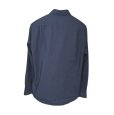 画像2: FRED PERRY　フレッドペリー　メンズ　ボタンダウンシャツ　長袖　カジュアルシャツ　ネイビー　無地　M　 (2)