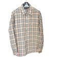 画像1: DAKS　メンズ　シャツ　長袖　レギュラーカラー　クラシックチェック　ブラウン　L　 (1)