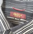 画像3: DECOY　メンズ　ボタンダウンシャツ　カジュアルシャツ　長袖　黒　ストライプ　M (3)