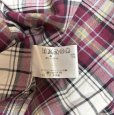 画像7: クロコダイル　メンズ　チェックシャツ　レギュラーカラーシャツ　長袖　パープル　M (7)