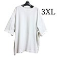 画像1: ユニクロ　U　メンズ　半袖Tシャツ　エアリズムコットンオーバーサイズTシャツ/5分袖　白　3XL (1)