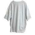 画像2: GU　メンズ　スウェT(5分袖)　半袖Tシャツ　霜降りグレー　3XL　 (2)
