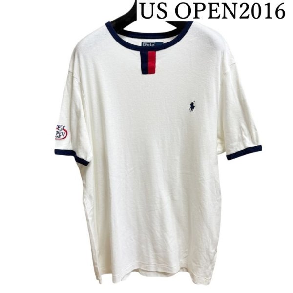 画像1: ポロ　ラルフローレン　USオープン2006　半袖　Tシャツ　XL　トリコロール (1)
