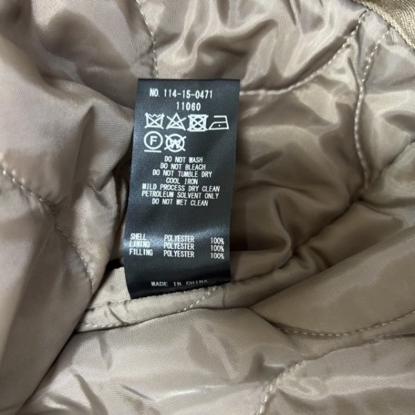 画像10: SHIPS メンズ スタンドカラーコート 中綿コート モッズコート ベージュ S (10)