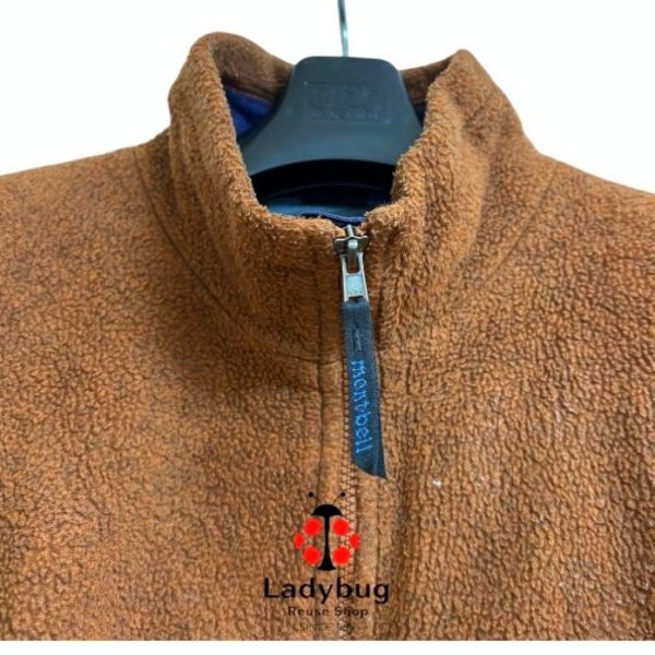 画像3: モンベル　メンズ　フリースジャケット　ゴアウィンドストッパー　ポーラーテック　ブラウン　L (3)