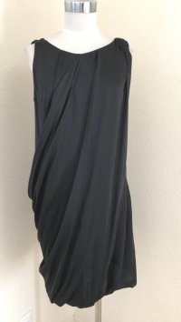 画像1: セイクアノン マットサテン サマードレス黒