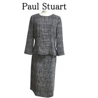 画像1: Paul Stuart(ポールスチュアート)　レディース　セットアップ　ブラウス　ひざ丈スカート　M