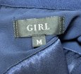 画像8: GIRL（オフィスカワノ）レディース　フォーマルワンピース　レースケープ付き　ミモレ丈　ネイビー　M (8)