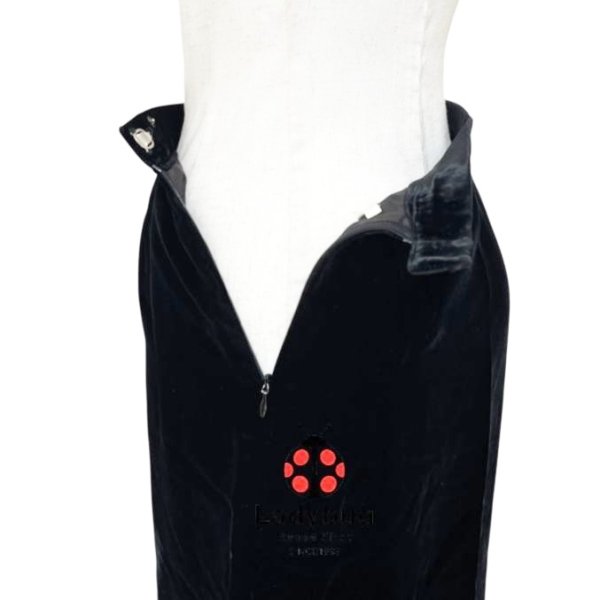 画像8: ビンテージ　ベルベット　レディーススーツ　マザーズスーツ　ノーカラージャケット　タイトスカート　7号 (8)