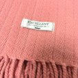 画像3: トーア紡　フリンジ付き　マルチカバー　ひざ掛け　毛布　ピンク　80×140 (3)