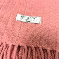 画像3: トーア紡　フリンジ付き　マルチカバー　ひざ掛け　毛布　ピンク　80×140