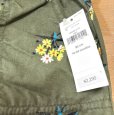 画像4: GAP　ショートパンツ　フラワープリント　モスグリーン　90 (4)