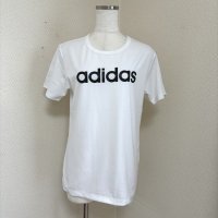 画像1: adidas アディダス レディース　スポーツウェア　速乾 半袖Tシャツ　白　ホワイト　L