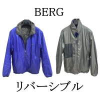 画像1: BERG　ミズノ　メンズ　中綿ジャケット　リバーシブル　ブルー　チャコール　L