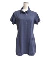 画像1: FILA GOLF　レディース　Aライン　半袖ポロシャツ　ネイビー　ゴルフウェア　L (1)