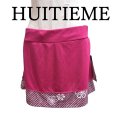 画像1: HUITIEME(ウィッテム)　レディース　テニスウェア　テニススカート　ピンク　L　UPF25　紫外線カット　UVカット (1)