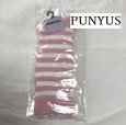 画像1: PUNYUS(プニュズ) 渡辺直美プロデュース プリントハイソックス ボーダー ピンク Ｆ (1)