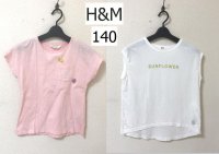 画像1: H&M キッズ 半袖 Tシャツ ピンク 140 おまけあり