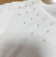 画像4: 組曲ファム　フォーマル　ニットボレロ　半袖　白　100　パール付き (4)