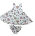 画像1: Cath Kidston　ノースリーブワンピース　パンツ付き　花柄　6-12ヶ月　 (1)
