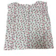 画像2: BABY　GAP　半袖　Tシャツ　カットソー　レトロ花柄　白　赤　90 (2)