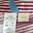 画像7: utatane　レディース　浴衣　ゆったりサイズ　大正浪漫　ホワイトパープル縞　猫　ネコ (7)