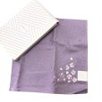 画像1: のほほん　サクラ刺繍　和柄　日本　ランチクロス　弁当包みクロス　パープル (1)