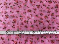 画像2: プリント布地 花柄 フラワープリント コットン 綿 ピンク 幅150×300