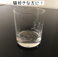 画像1: 猫 ねこイラスト グラス