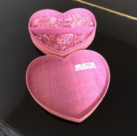 画像2: ハート形 ジュエリーボックス ピンク アジアン雑貨