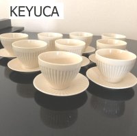 画像1: KEYUCA  そぎ ゆのみ 茶たくソーサー セット
