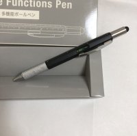 画像2: 【便利な6つの機能】 6in1 多機能ペン ボールペン  ものさし 水平器 タッチペン ドライバー（プラス マイナス） （ブラック）