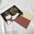 画像1: クリスマスカード スノーマン WARM WISHES（心を込めて） (1)