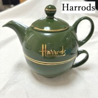 画像1: Harrods ハロッズ　ティーフォーワン　陶器製　グリーン