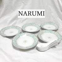 画像1: NARUMI　食器　ナルミ　中華　八角皿 レンゲ　５客セット