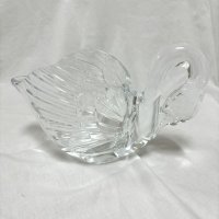 画像1: スワン　白鳥　キャンドルホルダー　ガラス製