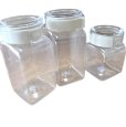 画像5: 4個セット タケヤ化学工業 保存容器 フレッシュロック  角型 800ml  500ml ×2　300ml 　日本製  ワンタッチ開閉 軽い (5)