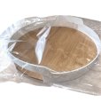 画像2: おしゃれな円形ティートレイ　朝食トレイ　ディスプレイトレイ　白 (2)